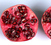 pomegranate halved